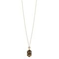 New Metal Chain Hexagon Leopard Pendant Long Ne...