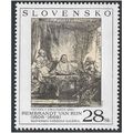 Slovakia Mi 523: 'Supper at Emmaus': Rembrandt ...