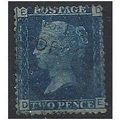 1858 SG47 2d Blue Plate 15 Fine/Very Fine Used ...