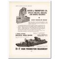 davis thompson company 1943 mill drill machines...