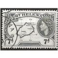 St Helena 1953 SG161 7d Black & Grey-Black Fine...