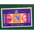 St Lucia QEII 1977 Silver Jubilee 20c Elizabeth...