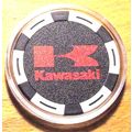 Kawasaki Poker Chip Golf Ball Marker - White