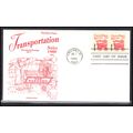 FDC Gamm 2261 16.7c Popcorn Wagan Pair (Cachet-...