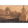 Paris Place de Carousel France Postcard 1929 us...