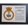 HMS Invincible, Royal Navy Postcard