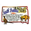 South Dakota the Mt. Rushmore State Outline Mon...