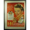 1949 Chesterfield Cigarettes Ad - Anne Baxter -...