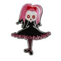 Goth Girl Iron On Patch Quality 14cm x 11cm Roc...