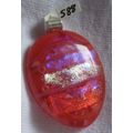 Handmade OOAK Dichroic Fused Glass Pendant, pin...