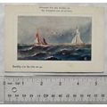 vintage Greetings postcard - Although The Sea D...