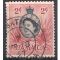 Jamaica 1956 - SG161 - 2d black/red - Queen Eli...