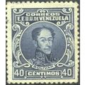 Venezuela 1924 - 40c greenish blue - Bolivar - MH