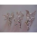 Silver Angel Pin SET 3 Angel of Happiness Love ...