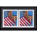 2913v 32c U.S. Flag Over Porch Very Fine MNH LG...