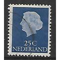 NETHERLANDS 1953 25c BLUE QUEEN JULIANA SG 779 ...