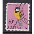 AUSTRALIA 1966-73 BIRDS 20c GOLDEN WHISTLER USE...