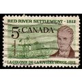 Canada 1962 Red River Settlement 5c Used Stamp.