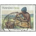 TRANSKEI, Pipe making, brown 1984, 50c