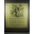 1942 Baltimore & Ohio Railroad Ad - Here Comes Army