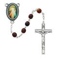 Red Divine Mercy Rosary, plus two free prayer c...