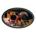 Ocean City Maryland Flag Foil Oval Artwood Frid...