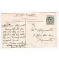 1908 Salcombe Single Ring Postmark on Postcard