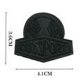 Sport Iron On Patch Black 3.6cm x 4.1cm Motif B...