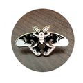 Wiccan Moon Phase Butterfly Pin Badge Black Gol...