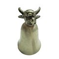 Vintage Pewter Bull head Base Drinking Cup Shot...