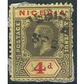 Nigeria 1914 SG6 4d Black & Red/Yellow (Remaind...