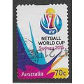 AUS 2015 70c (S/A) 'NETBALL WORLD CUP' FINE USE...