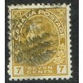 Canada 1911 7c Yellow Olive SG209 GU