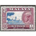 Malaya (KEDAH) 1959 SG112 $1 Ultramarine & Redd...