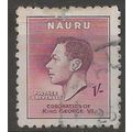 Nauru 1937 SG47 1/- Purple Coronation Fine Used .