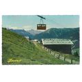 cable car, DAVOS, SWITZERLAND used vintage post...