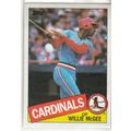 1985 Topps Baseball card 757 Willie McGee