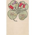 Irish Four Leaf Clover Of Old Fashioned Shoes B...