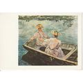 Unused Art Postcard - The Blue Boat 1885 - Monet