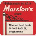 BEER MAT - MARSTONS BREWERY - THE OLD EAGLES, W...