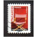 FRA 2009 (56c) 'VACANCES - DECK CHAIR' FINE USE...