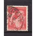FRANCE 1939 SG 643a 1F RED FINE USED#