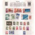 24 RUSSIA stamps on paper .all have been hinged...