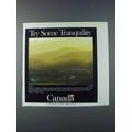 1981 Canada Tourism Ad - Try Some Tranquility