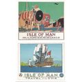 Isle Of Man GWR Railways Tall Ship Poster Adver...