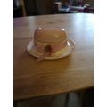 Ceramic Trinket Pot Hat pink