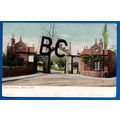 Postcard Entrance Aston Park Birmingham Nr Hand...