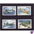 TUVALU 1985 WWII AIRCRAFT SG 329/332 SET 4 VALS...