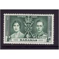 BAHAMAS 1937 CORONATION 1/2d GREEN SG 146 U/M MINT