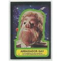 STAR TREK ' AMBASSADOR GAV ' Sticker card ( 1976 )